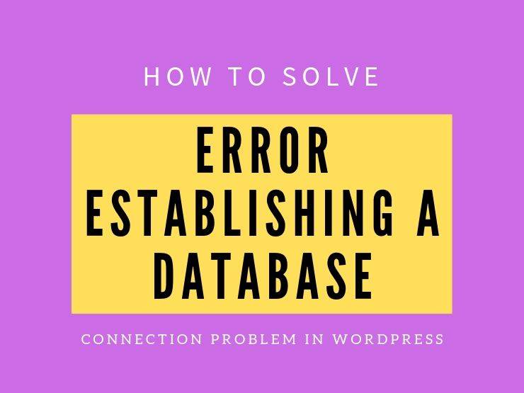 Error Establishing a Database Connection problem in WordPress