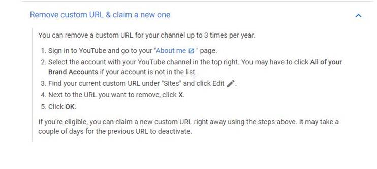 remove custom url and claim a new one