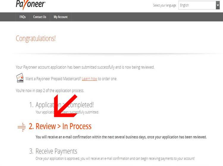payoneer review your account