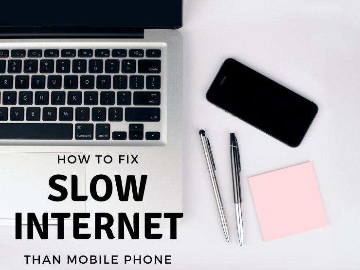 Slow internet on laptop